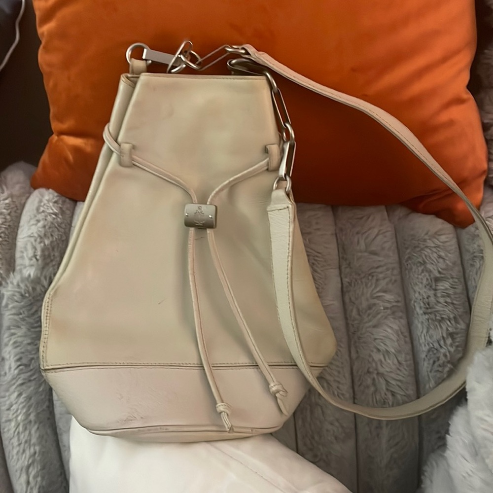 Mark Cross Vintage  Small bucket calf leather  RARE chain shoulder bag  2.000+❤️